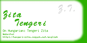 zita tengeri business card